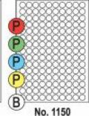 Print etikety kruhové farebné 18 mm A/4 100 hárkov A/4